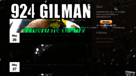 What 924gilman.org website looked like in 2017 (6 years ago)
