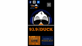 What 939theduck.com website looked like in 2017 (6 years ago)