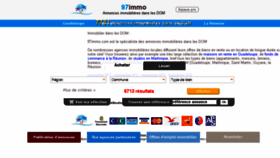 What 97immo.com website looked like in 2017 (6 years ago)