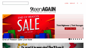 What 9teenagain.com website looked like in 2017 (6 years ago)