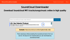 What 9soundclouddownloader.com website looked like in 2017 (7 years ago)