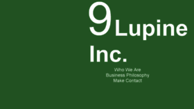 What 9lupine.com website looked like in 2018 (6 years ago)