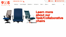 What 9to5seating.com website looked like in 2018 (6 years ago)