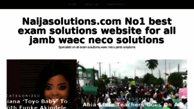 What 9jasolutions.com.ng website looked like in 2018 (6 years ago)