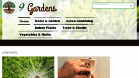 What 9gardens.com website looked like in 2018 (6 years ago)