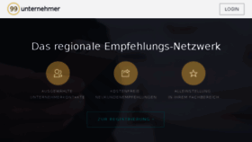 What 99unternehmer.de website looked like in 2018 (6 years ago)