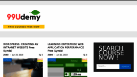 What 99udemy.com website looked like in 2018 (5 years ago)