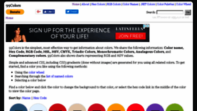 What 99colors.net website looked like in 2018 (5 years ago)
