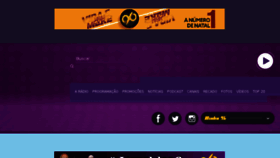What 96fm.com.br website looked like in 2018 (5 years ago)