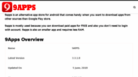 What 9apps-download.vidmate-apk.com website looked like in 2018 (5 years ago)