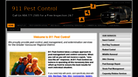 What 911pestcontrol.ca website looked like in 2018 (5 years ago)