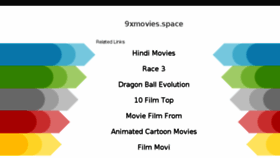 What 9xmovies.space website looked like in 2018 (5 years ago)