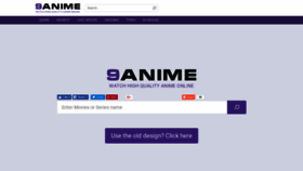 What 9anime.vip website looked like in 2018 (5 years ago)