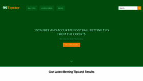 What 99tipster.com website looked like in 2018 (5 years ago)