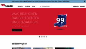What 99funken.de website looked like in 2018 (5 years ago)