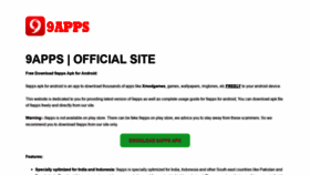 What 9appsdownloads.net website looked like in 2019 (5 years ago)