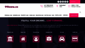 What 99loans.co website looked like in 2019 (4 years ago)