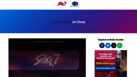 What 94-7.com website looked like in 2019 (4 years ago)