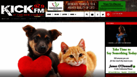 What 979kickfm.com website looked like in 2019 (4 years ago)