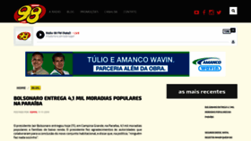 What 98fmnatal.com.br website looked like in 2019 (4 years ago)