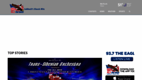 What 937theeagle.com website looked like in 2019 (4 years ago)