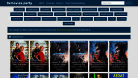 What 9xmovies.party website looked like in 2019 (4 years ago)