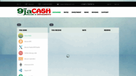 What 9jacash.com website looked like in 2020 (4 years ago)