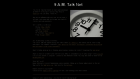 What 9amtalk.net website looked like in 2020 (4 years ago)