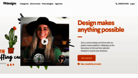What 99designs.com website looked like in 2020 (4 years ago)