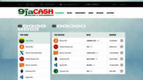 What 9jacash.com website looked like in 2020 (4 years ago)