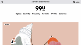 What 99u.com website looked like in 2020 (4 years ago)