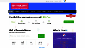 What 99rhost.com website looked like in 2020 (4 years ago)