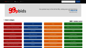 What 99pbids.co.uk website looked like in 2020 (4 years ago)