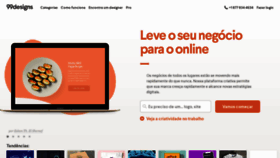 What 99designs.com.br website looked like in 2020 (3 years ago)