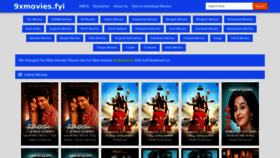What 9xmovies.fyi website looked like in 2020 (3 years ago)