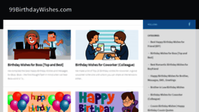 What 99birthdaywishes.com website looked like in 2020 (3 years ago)