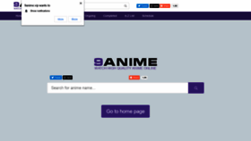 What 9anime.cloud website looked like in 2020 (3 years ago)