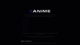 What 9anime.zone website looked like in 2020 (3 years ago)