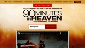 What 90minutesinheaventhemovie.com website looked like in 2020 (3 years ago)
