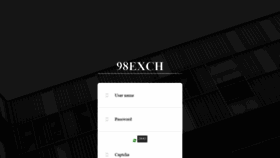 What 98exch.com website looked like in 2020 (3 years ago)