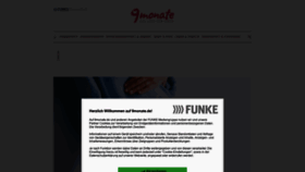 What 9monate.de website looked like in 2020 (3 years ago)