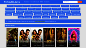 What 9xmovies.cyou website looked like in 2020 (3 years ago)