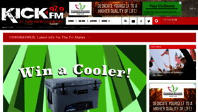 What 979kickfm.com website looked like in 2020 (3 years ago)