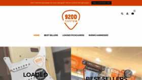 What 920dcustomshop.com website looked like in 2020 (3 years ago)