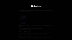 What 9anime.me website looked like in 2020 (3 years ago)