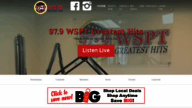 What 979wspt.com website looked like in 2021 (3 years ago)