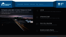 What 91expresslanes.com website looked like in 2021 (3 years ago)