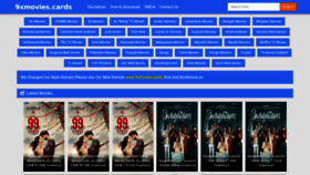 What 9xmovies.cards website looked like in 2021 (2 years ago)