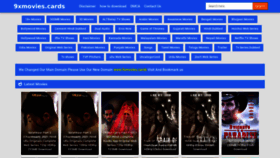 What 9xmovies.support website looked like in 2021 (2 years ago)