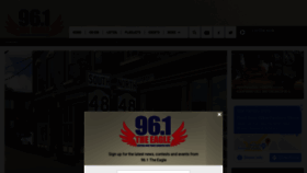 What 961theeagle.com website looked like in 2021 (2 years ago)